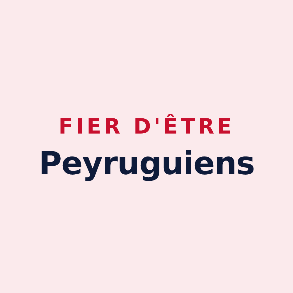 Magnet « Fier d'être Peyruguiens » — design pour Lapeyrugue