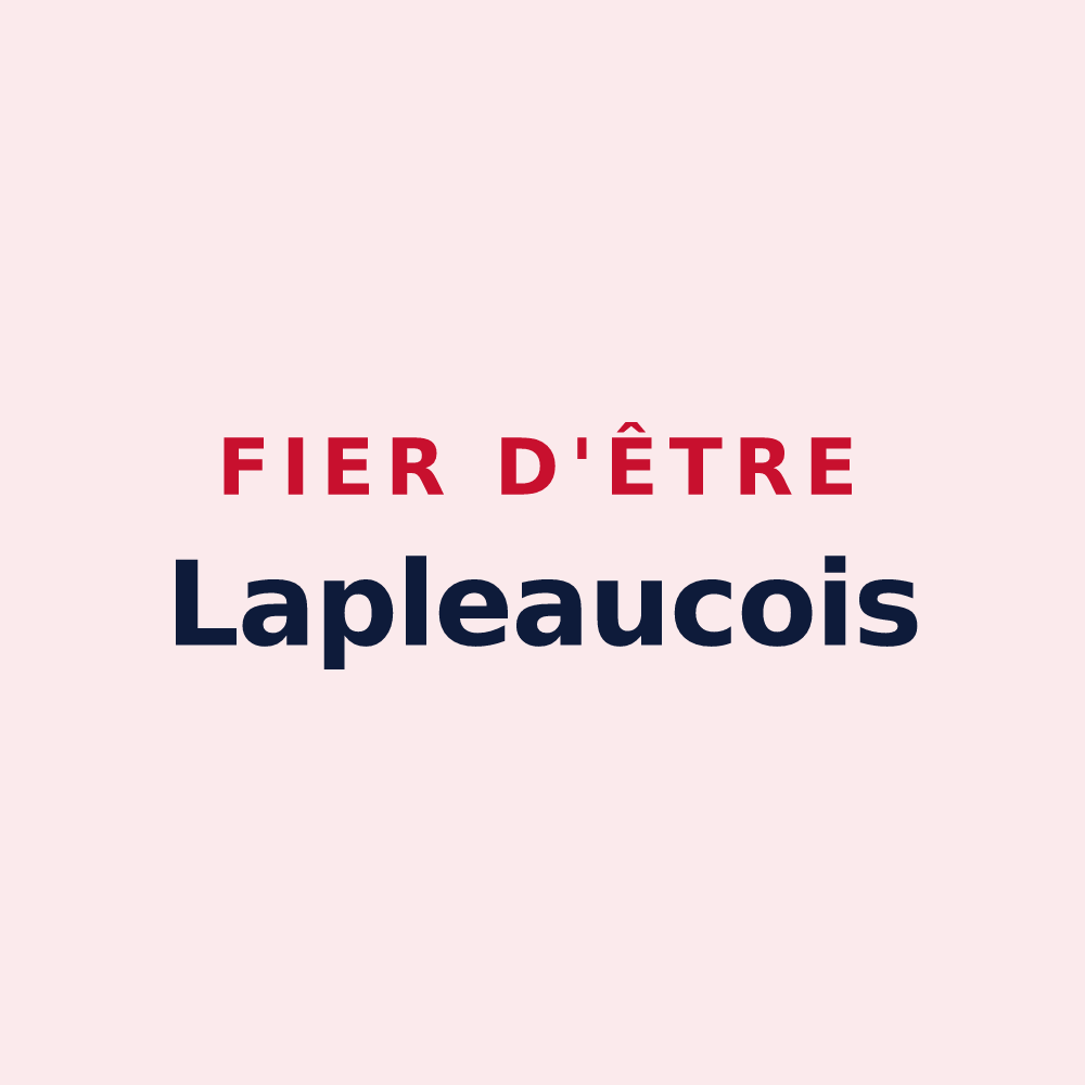 Magnet « Fier d'être Lapleaucois » — design pour Lapleau
