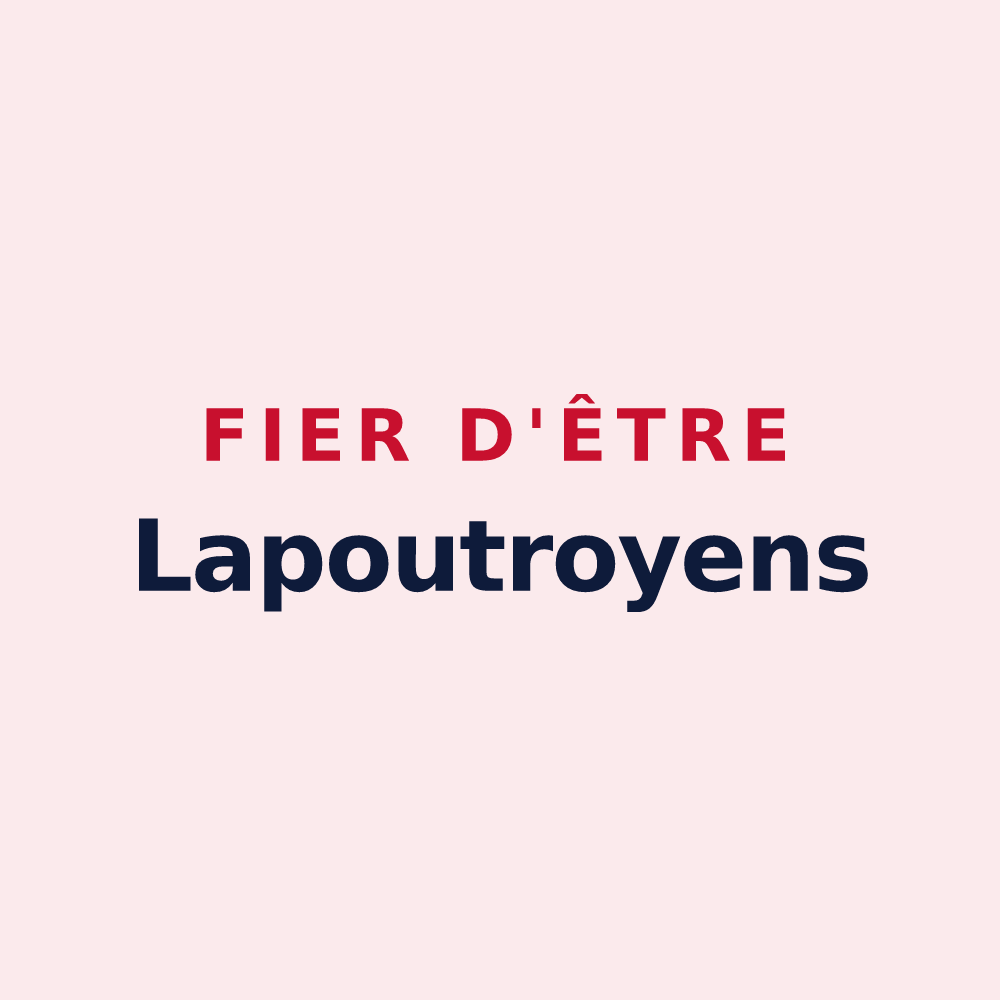 Magnet « Fier d'être Lapoutroyens » — design pour Lapoutroie