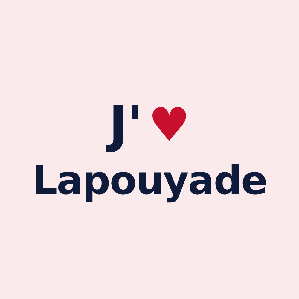 Magnet personnalisé Lapouyade — design J'aime Lapouyade