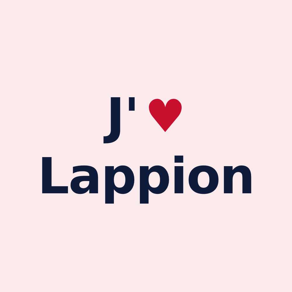 Magnet personnalisé Lappion — design J'aime Lappion