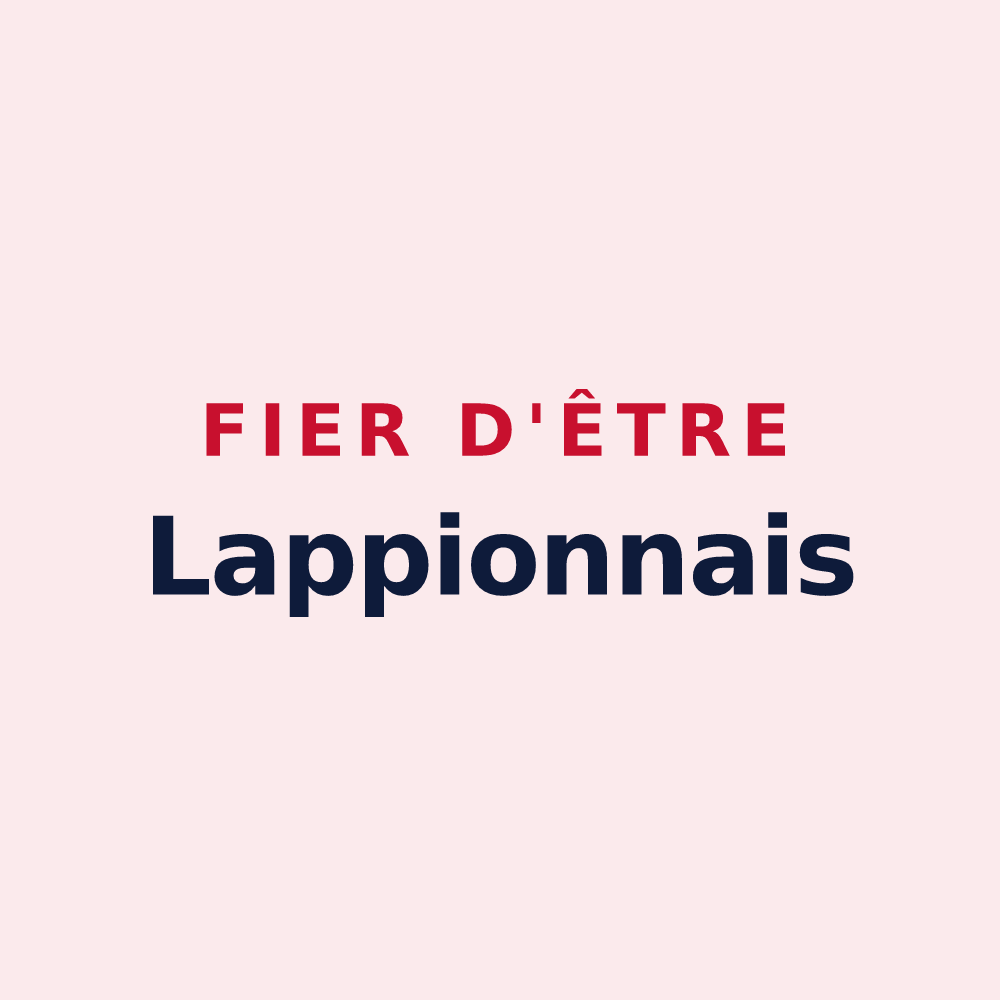 Magnet « Fier d'être Lappionnais » — design pour Lappion