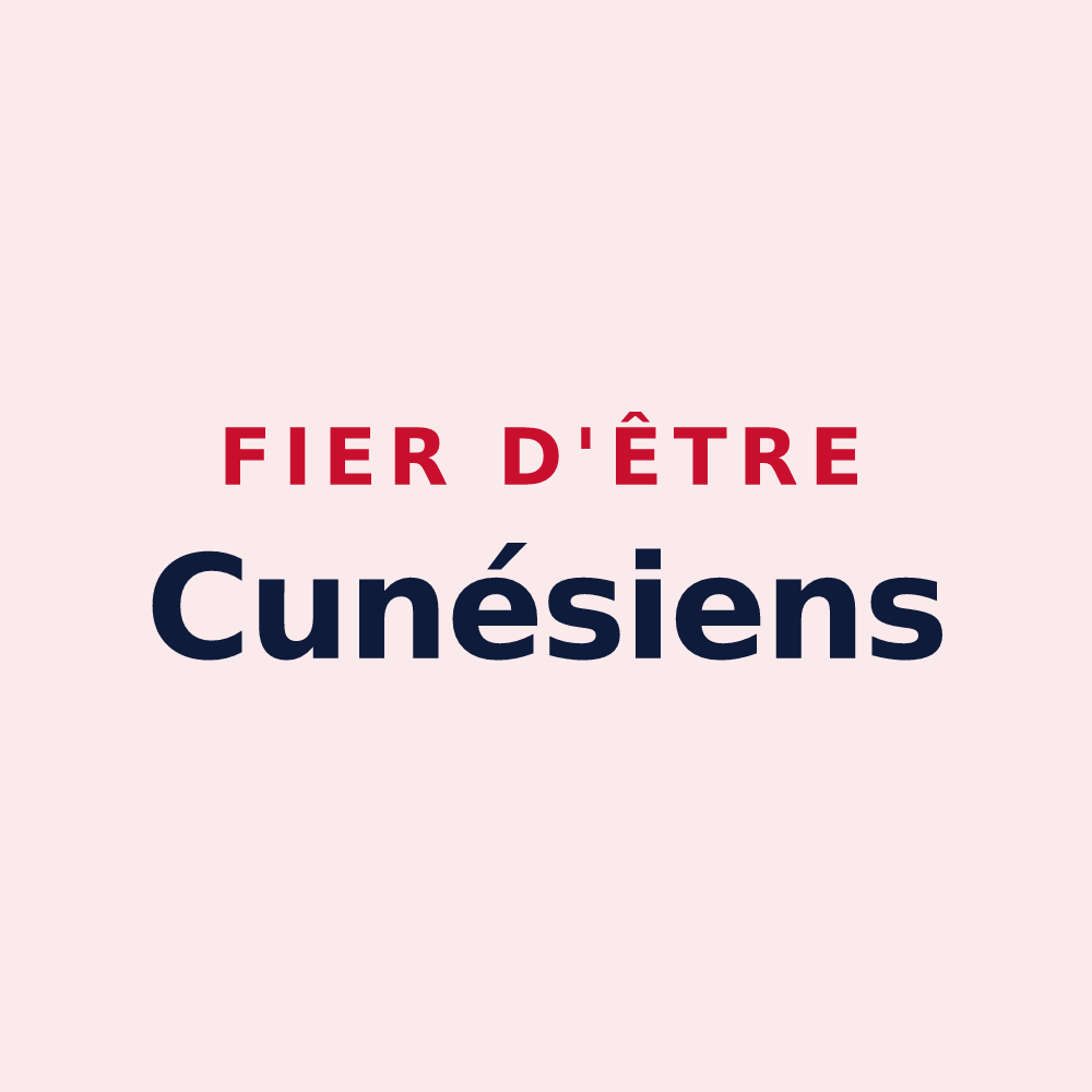 Magnet « Fier d'être Cunésiens » — design pour Laquenexy
