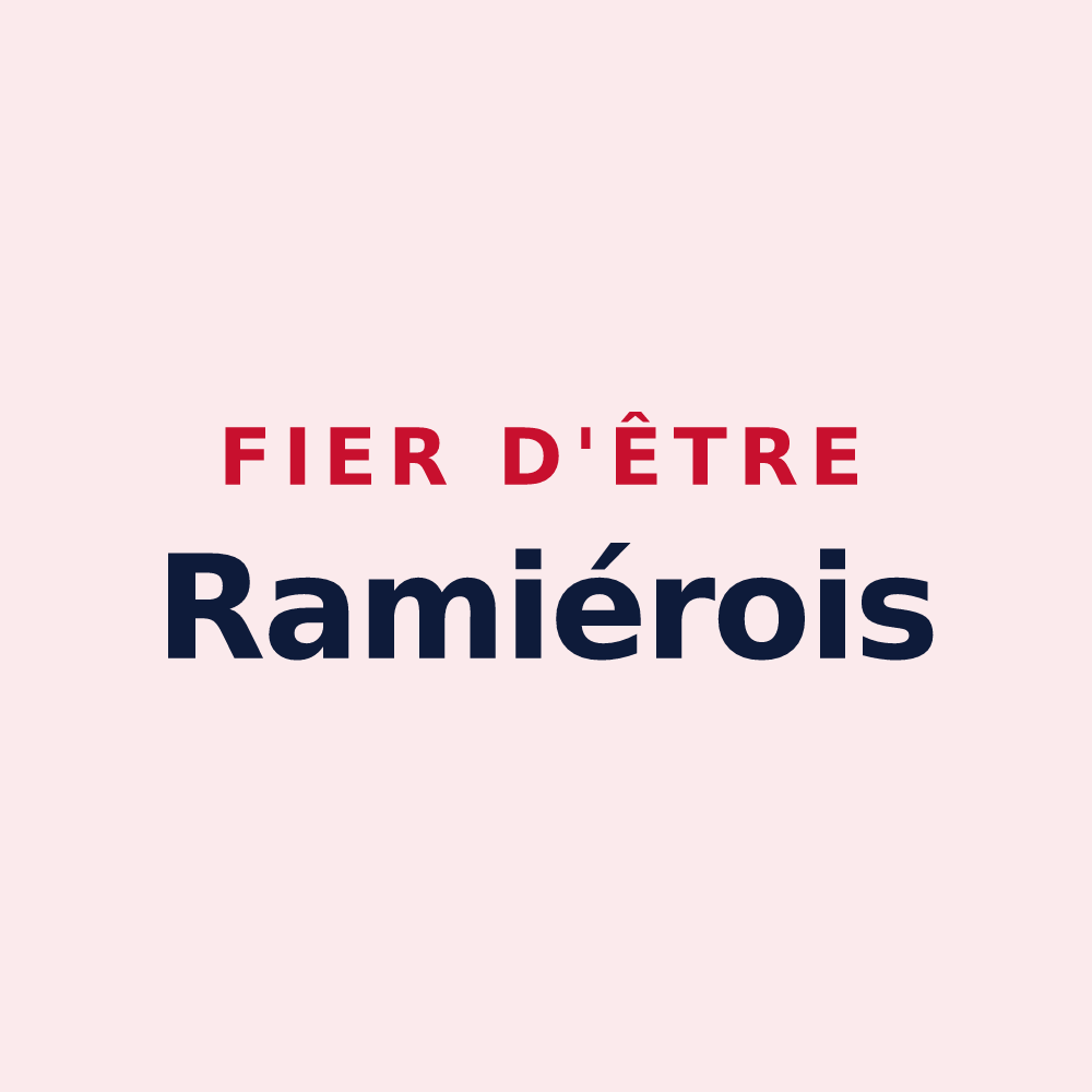 Magnet « Fier d'être Ramiérois » — design pour Laramière