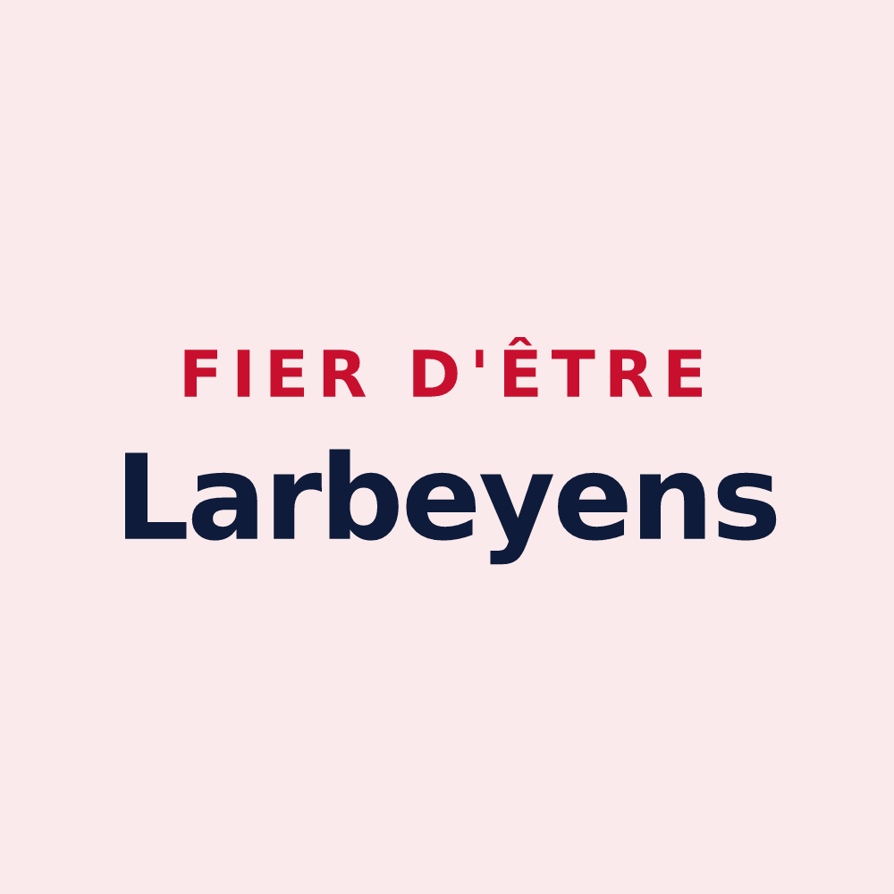 Magnet « Fier d'être Larbeyens » — design pour Larbey