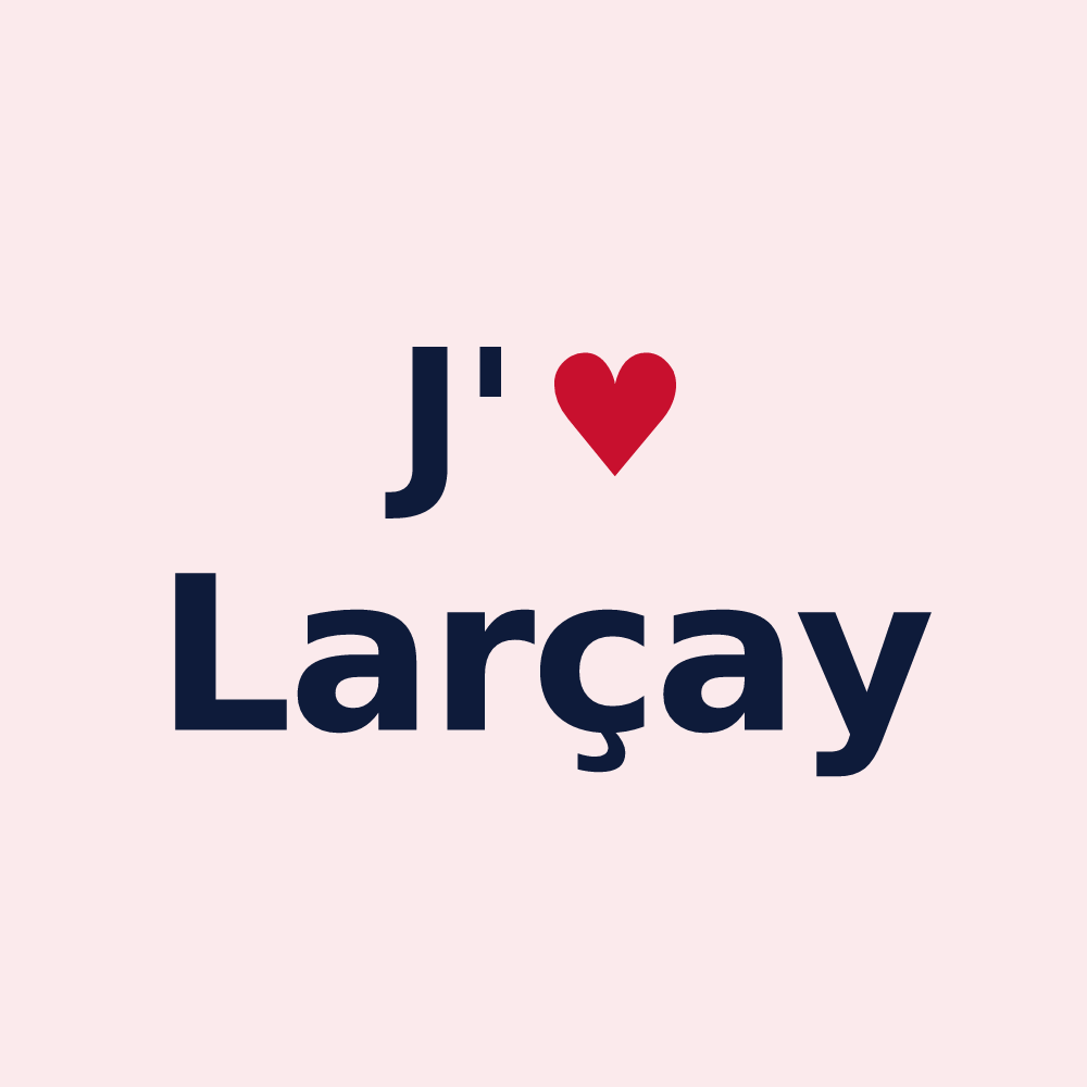 Magnet personnalisé Larçay — design J'aime Larçay