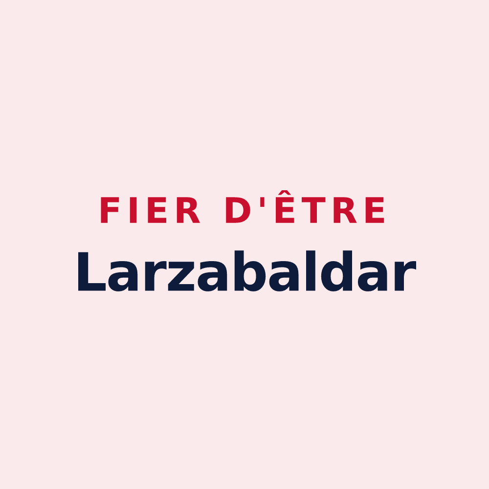 Magnet « Fier d'être Larzabaldar » — design pour Larceveau-Arros-Cibits