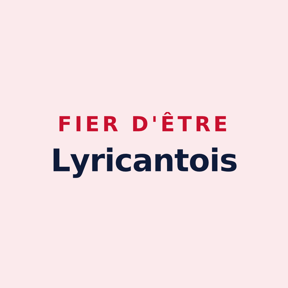 Magnet « Fier d'être Lyricantois » — design pour Larchant