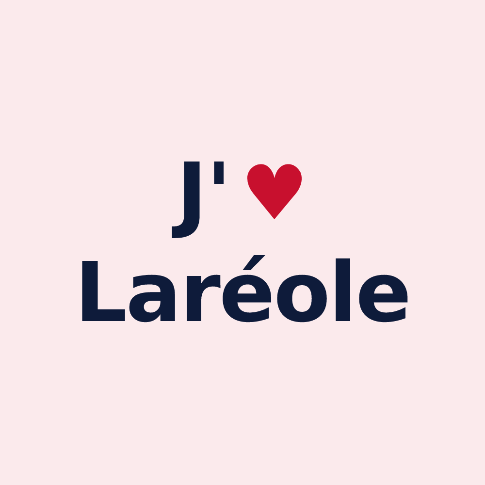 Magnet personnalisé Laréole — design J'aime Laréole