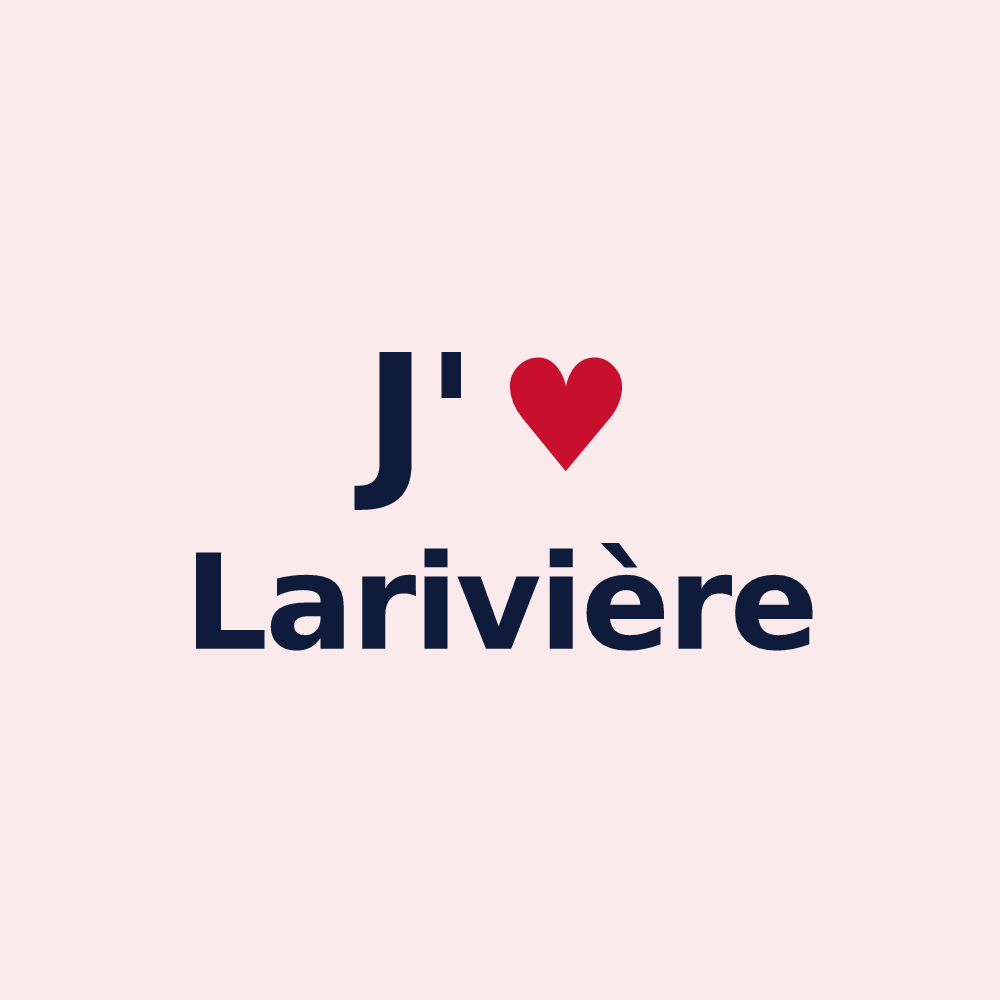 Magnet personnalisé Larivière — design J'aime Larivière