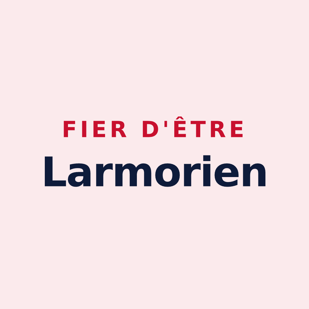 Magnet « Fier d'être Larmorien » — design pour Larmor-Baden