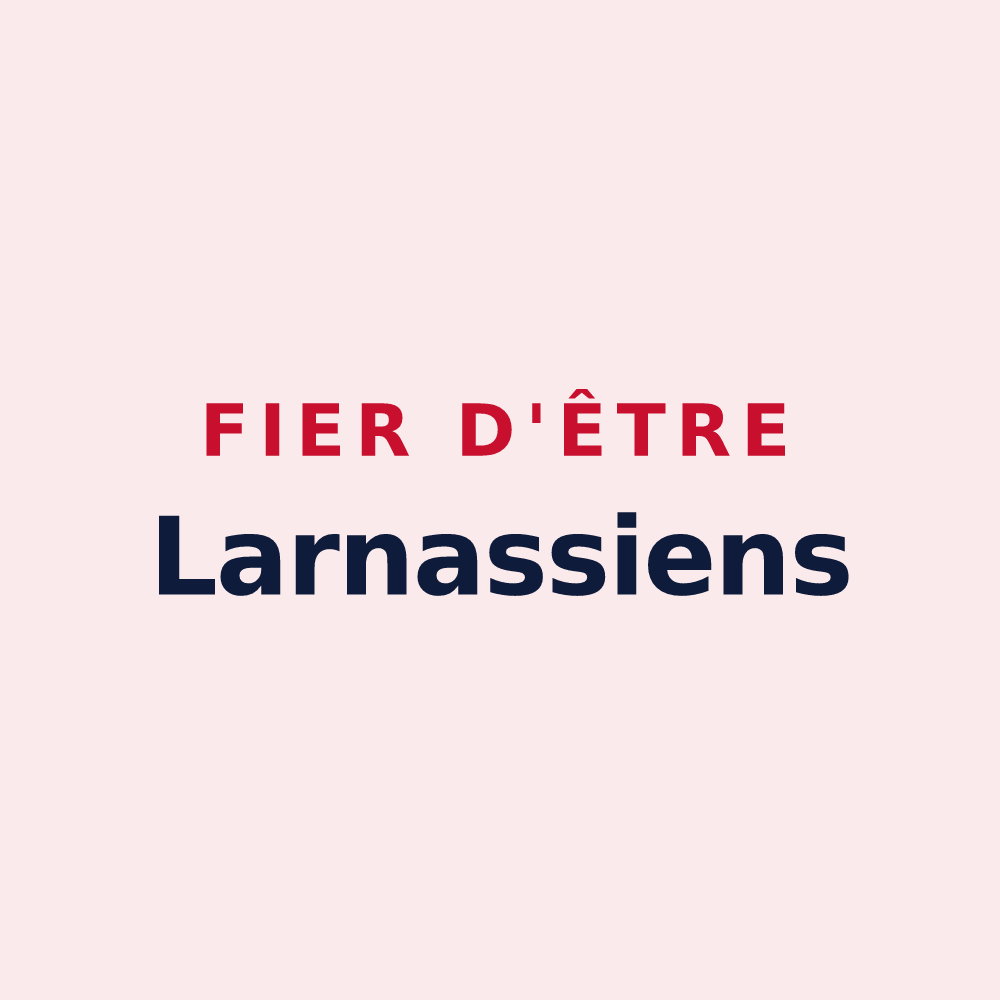 Magnet « Fier d'être Larnassiens » — design pour Larnas