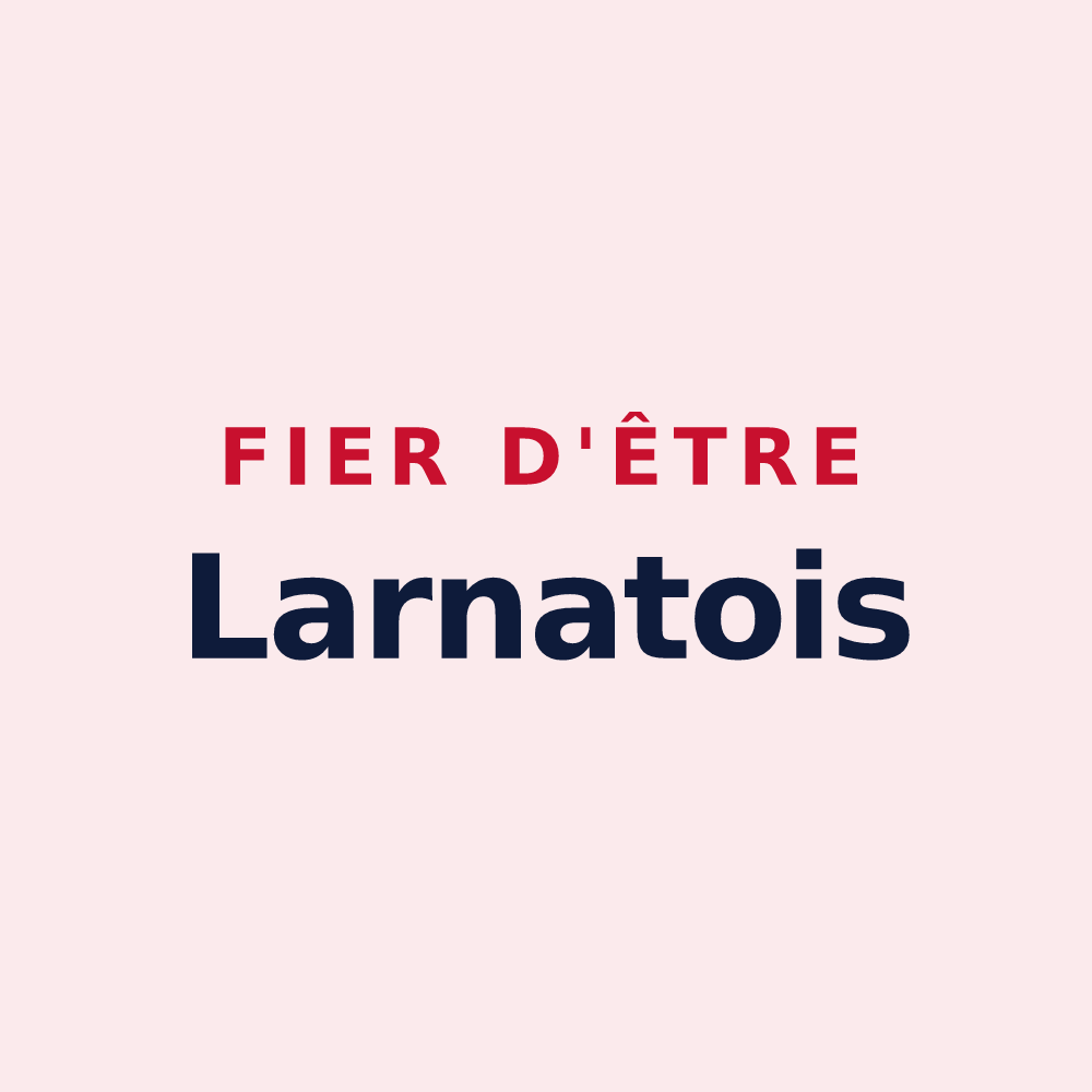 Magnet « Fier d'être Larnatois » — design pour Larnat