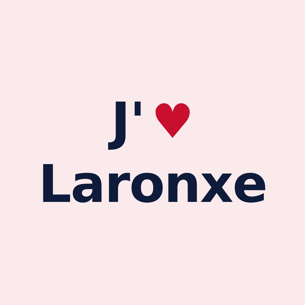 Magnet personnalisé Laronxe — design J'aime Laronxe