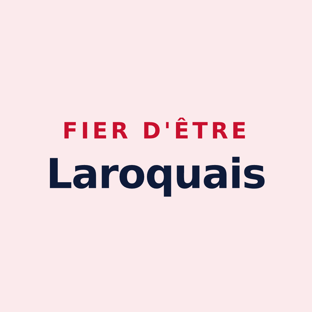 Magnet « Fier d'être Laroquais » — design pour Laroque
