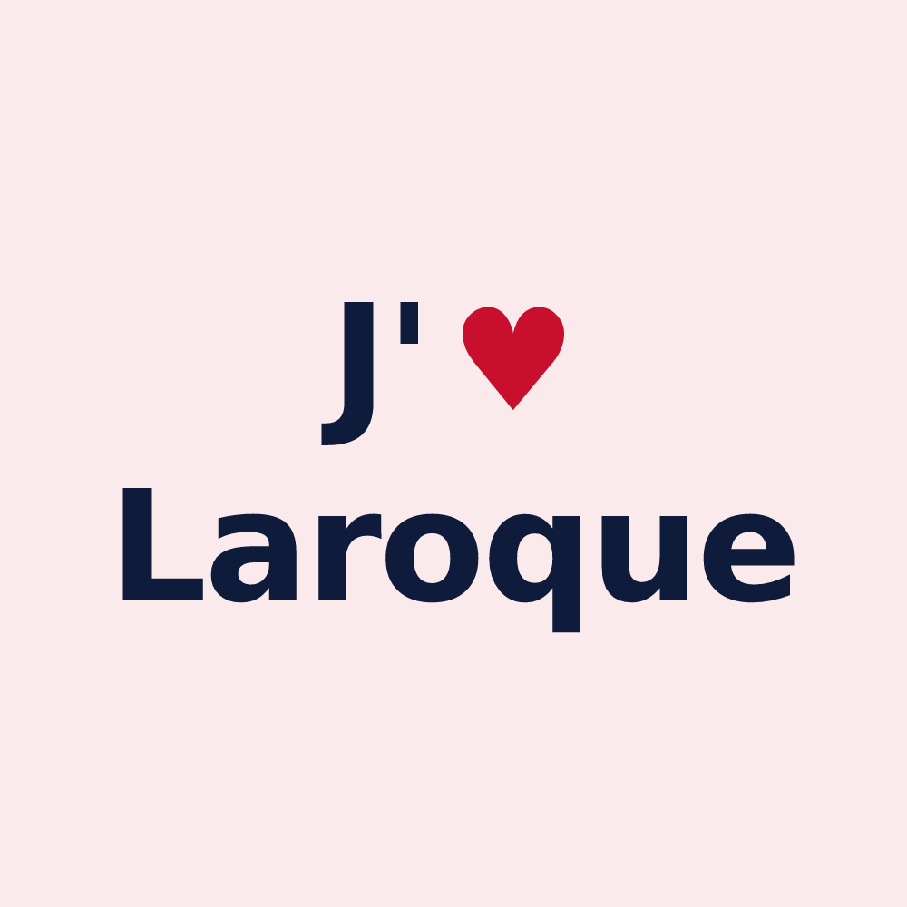 Magnet personnalisé Laroque — design J'aime Laroque