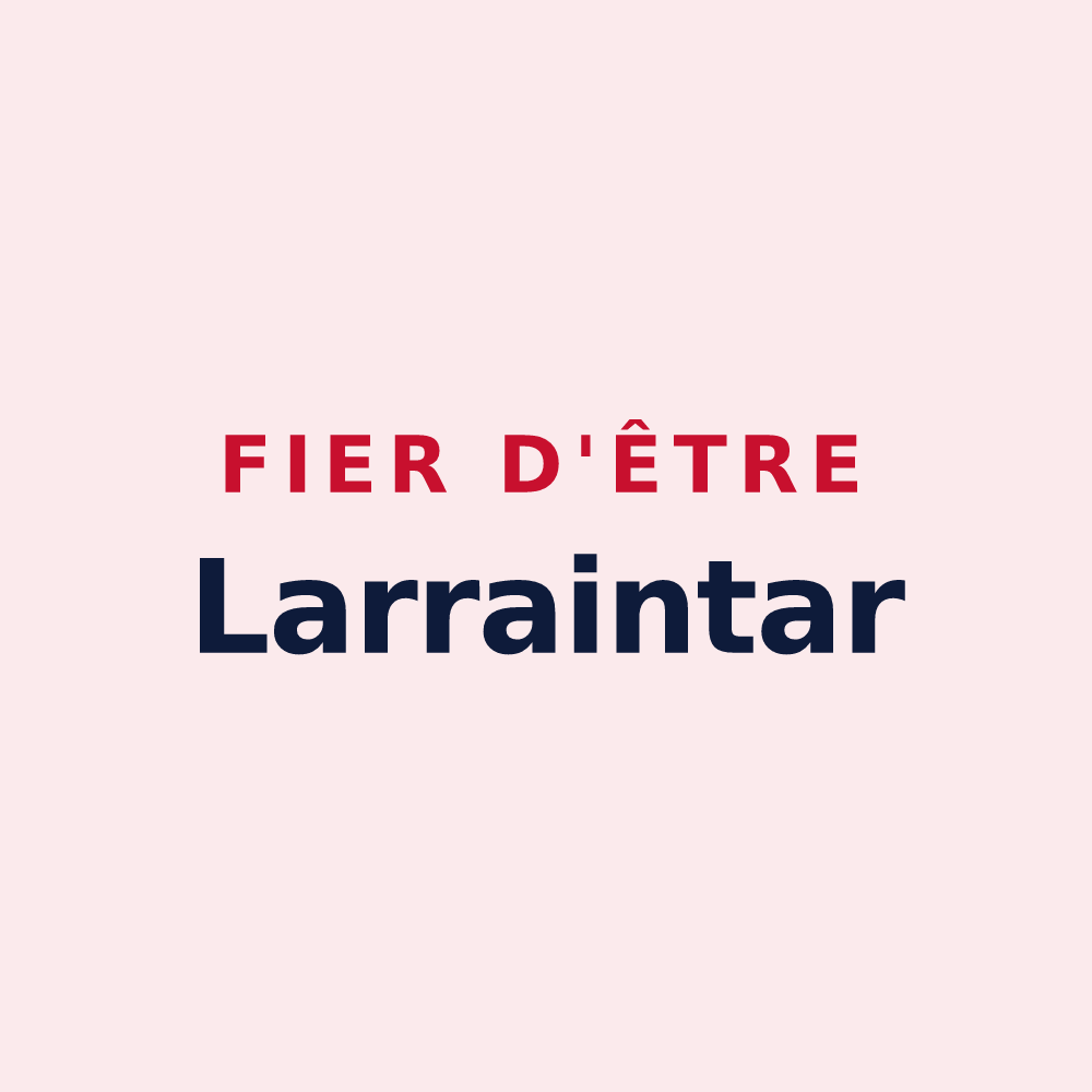 Magnet « Fier d'être Larraintar » — design pour Larrau