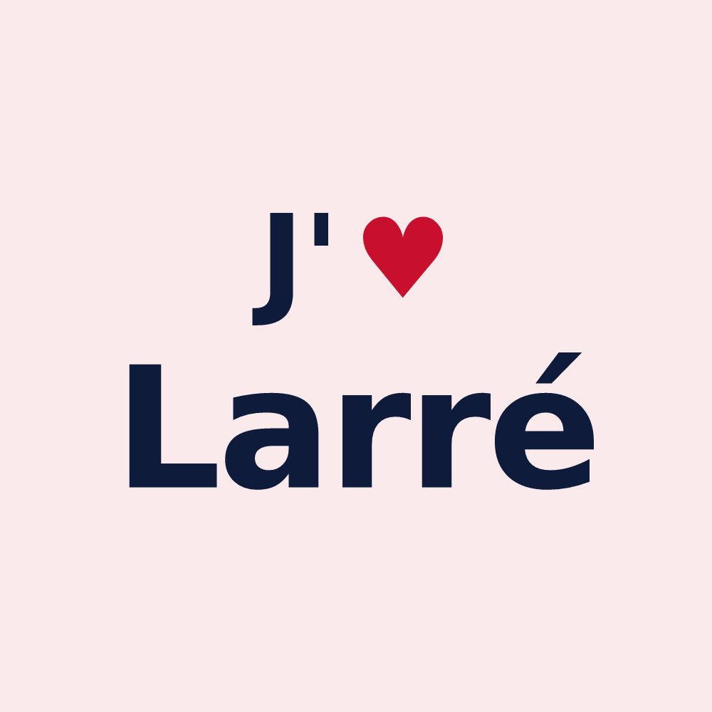 Magnet personnalisé Larré — design J'aime Larré