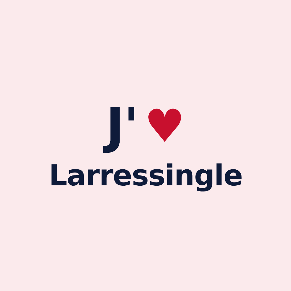 Magnet personnalisé Larressingle — design J'aime Larressingle