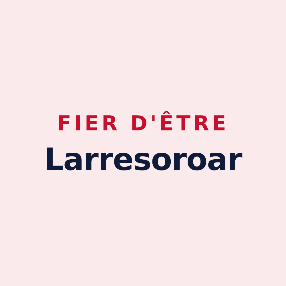 Magnet « Fier d'être Larresoroar » — design pour Larressore
