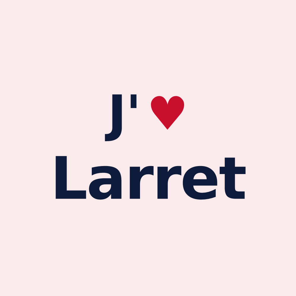 Magnet personnalisé Larret — design J'aime Larret
