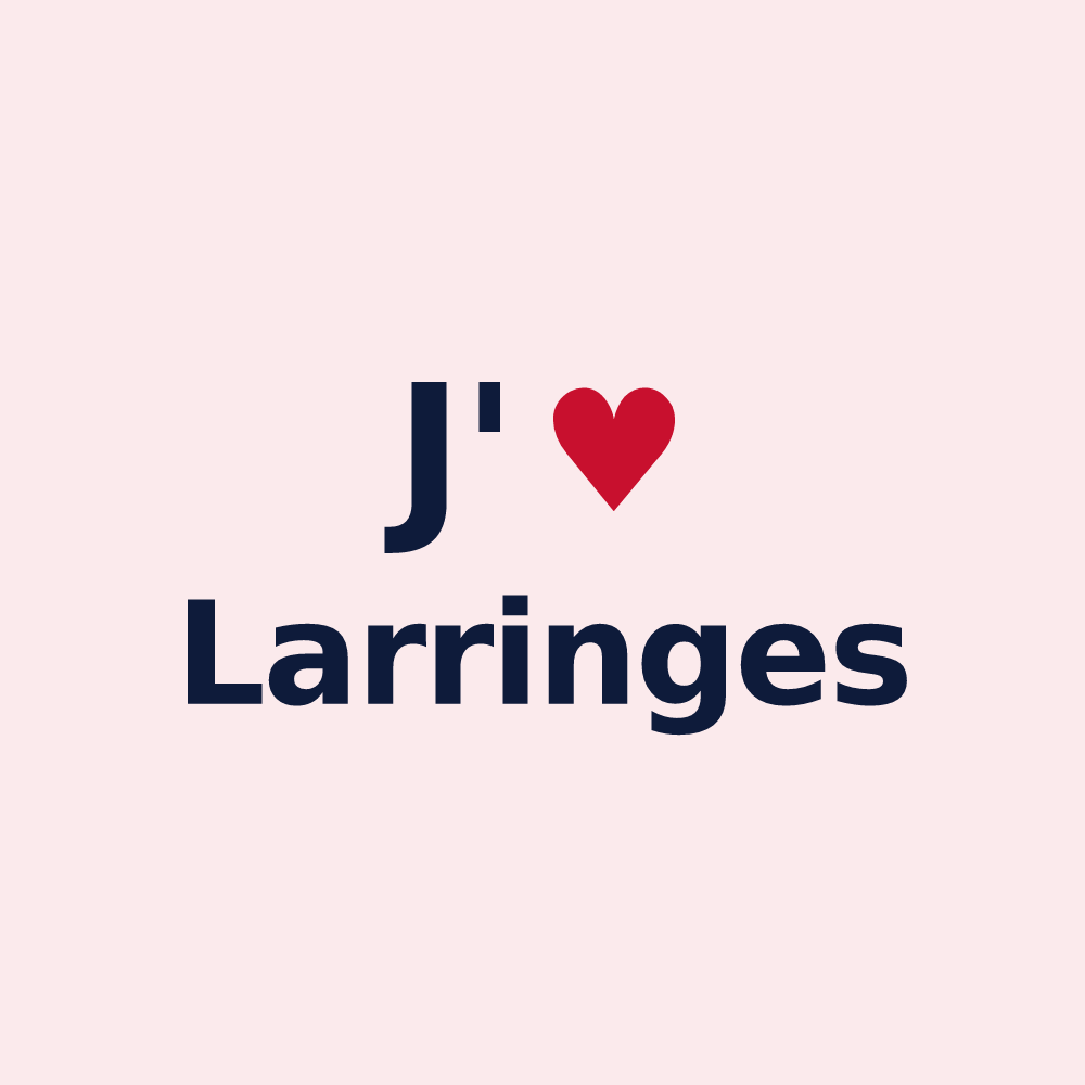Magnet personnalisé Larringes — design J'aime Larringes