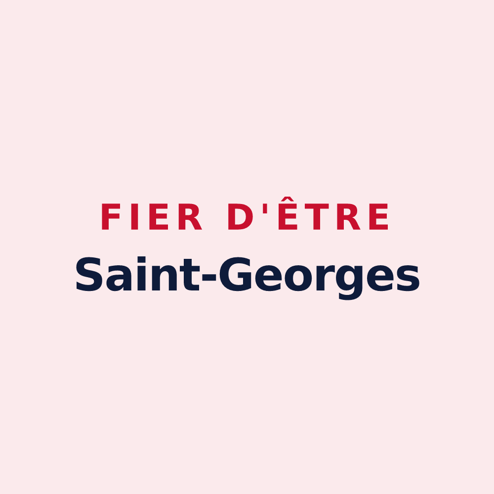 Magnet « Fier d'être Saint-Georges » — design pour Larrivoire
