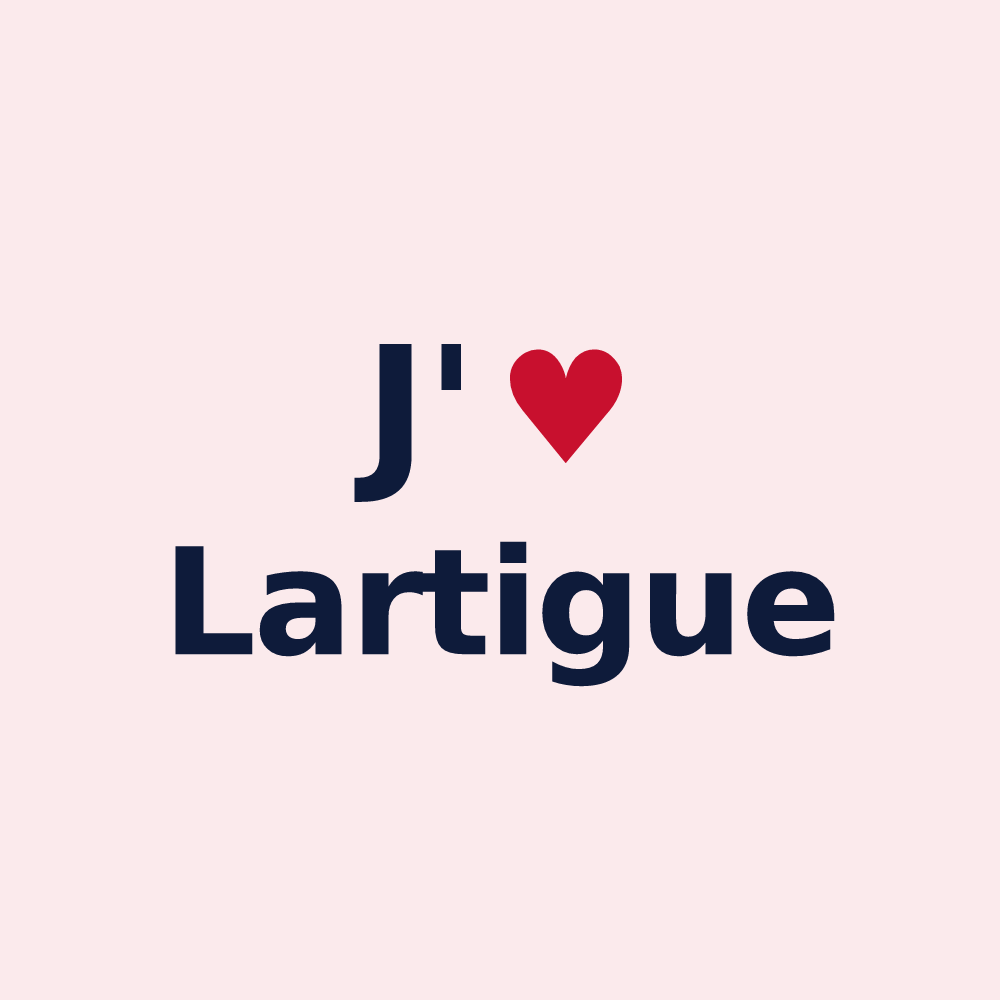 Magnet personnalisé Lartigue — design J'aime Lartigue