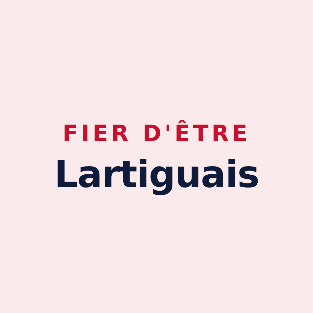Magnet « Fier d'être Lartiguais » — design pour Lartigue