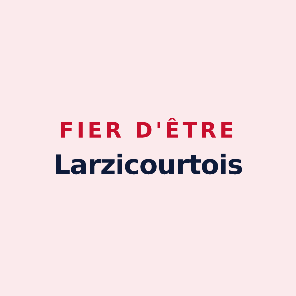 Magnet « Fier d'être Larzicourtois » — design pour Larzicourt