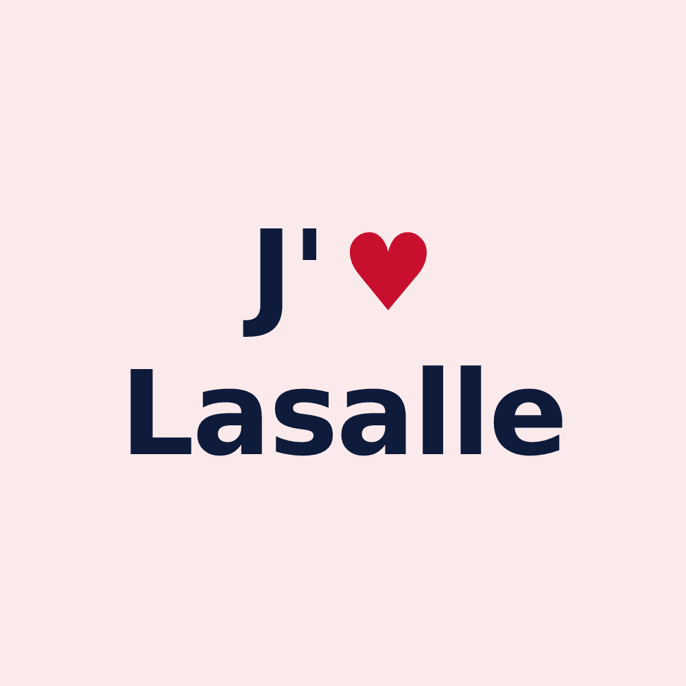 Magnet personnalisé Lasalle — design J'aime Lasalle