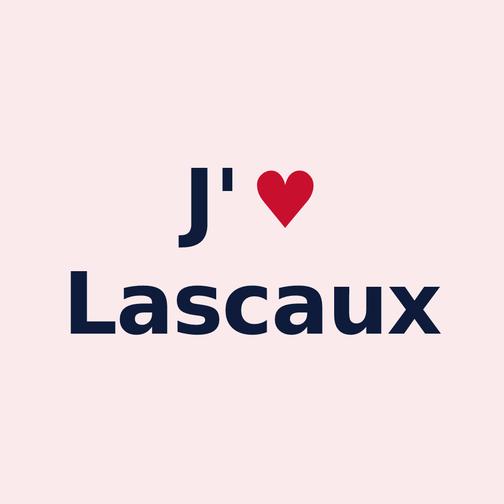 Magnet personnalisé Lascaux — design J'aime Lascaux