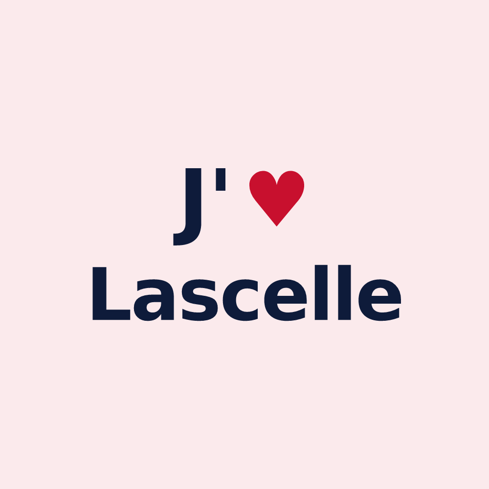 Magnet personnalisé Lascelle — design J'aime Lascelle