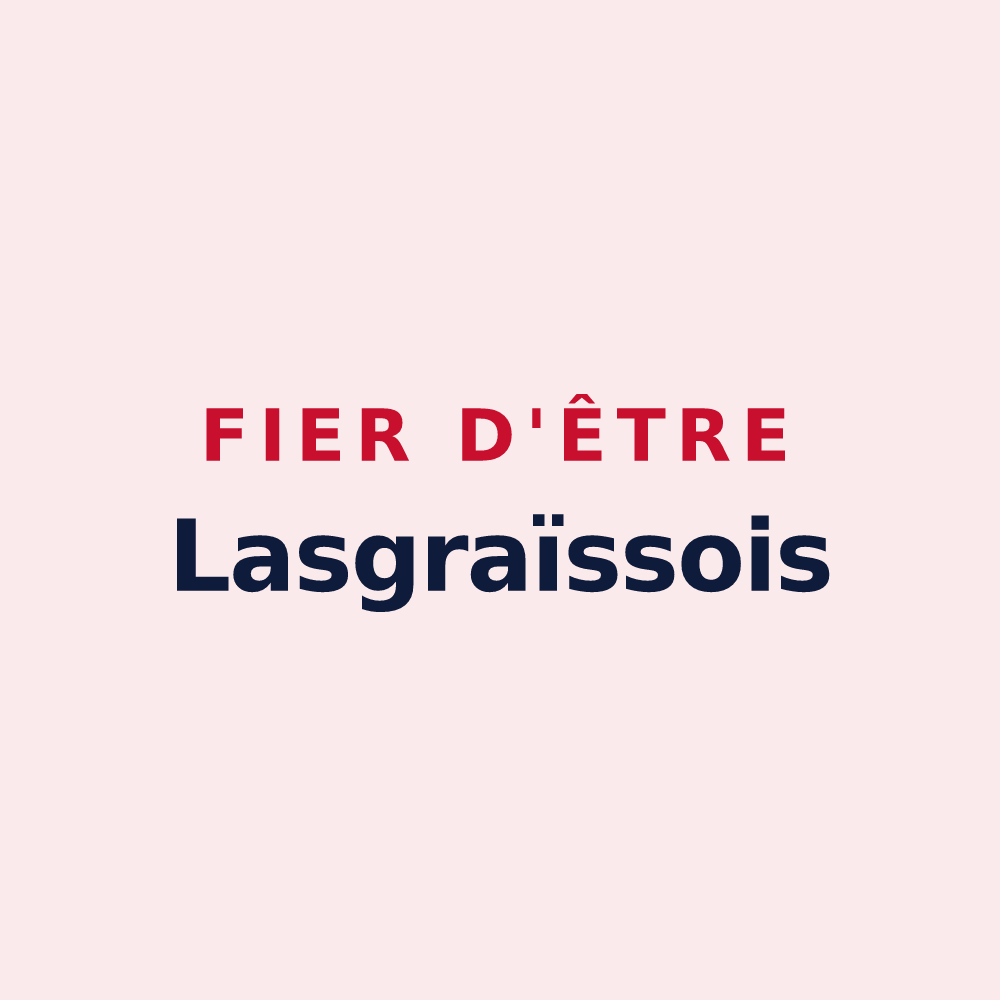 Magnet « Fier d'être Lasgraïssois » — design pour Lasgraisses