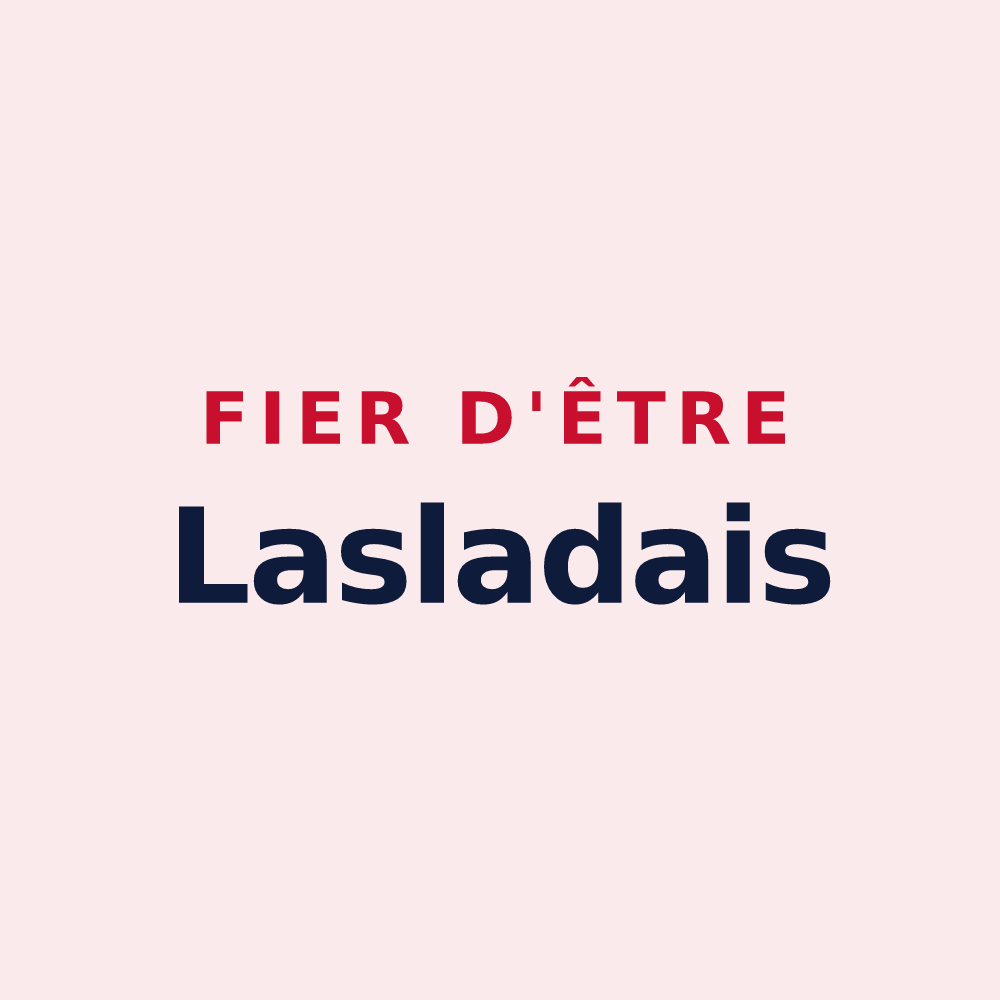 Magnet « Fier d'être Lasladais » — design pour Laslades