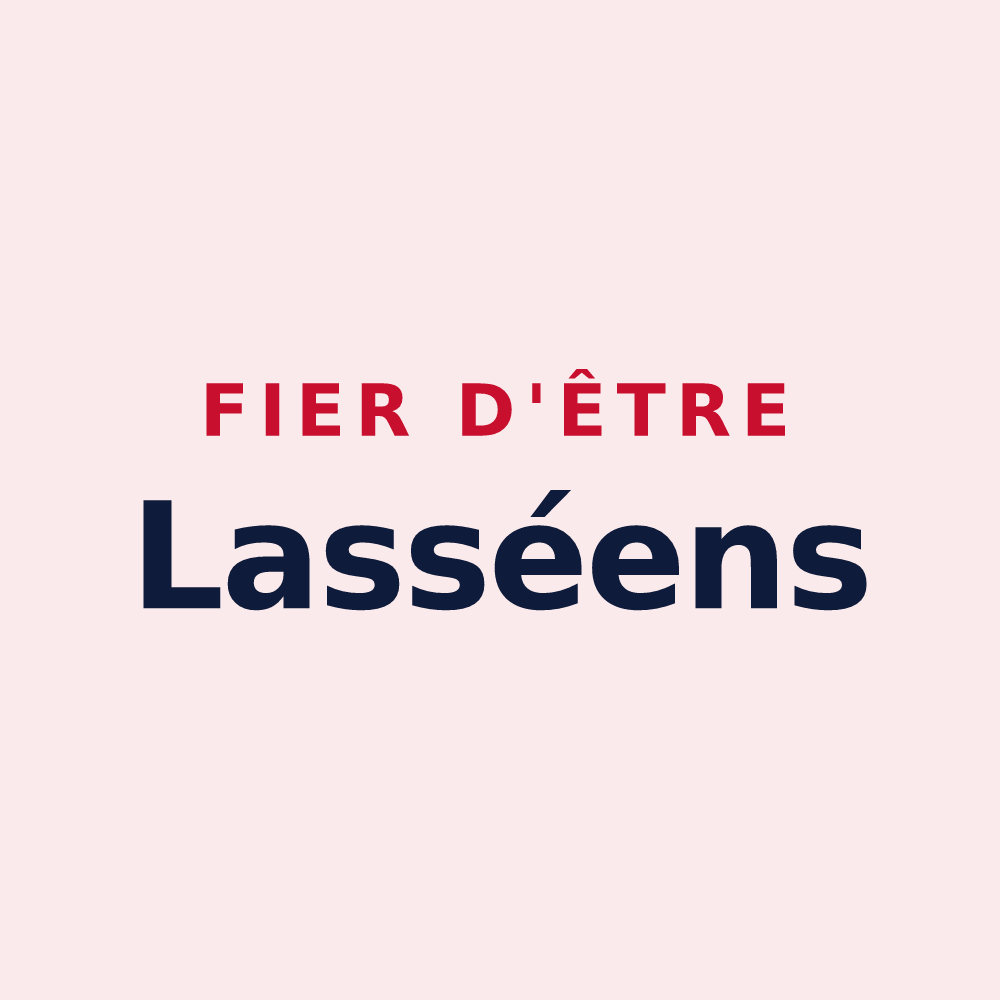 Magnet « Fier d'être Lasséens » — design pour Lassay-sur-Croisne