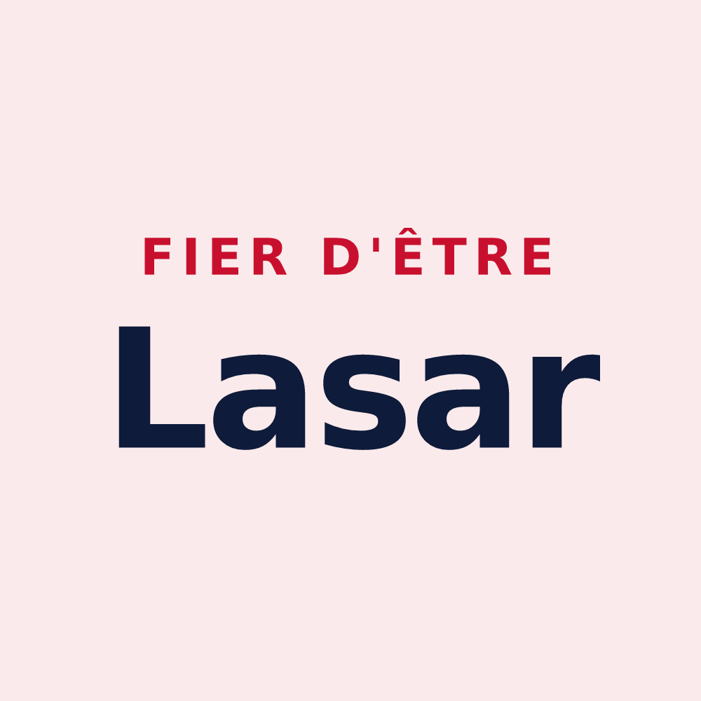 Magnet « Fier d'être Lasar » — design pour Lasse