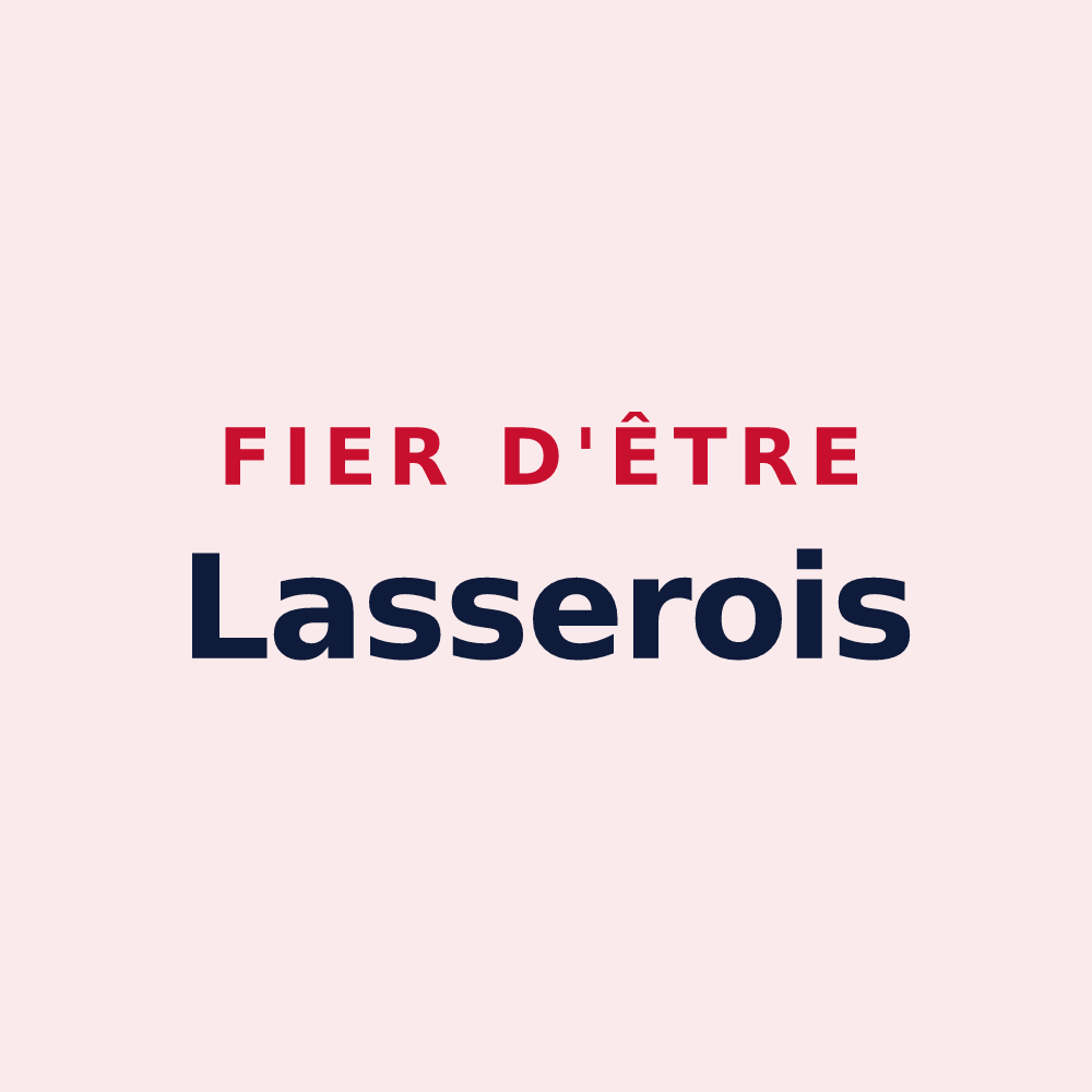 Magnet « Fier d'être Lasserois » — design pour Lasserre-de-Prouille