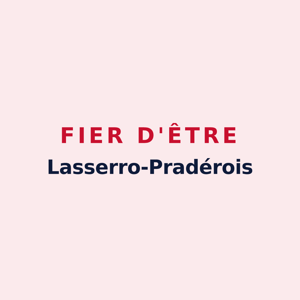 Magnet « Fier d'être Lasserro-Pradérois » — design pour Lasserre-Pradère