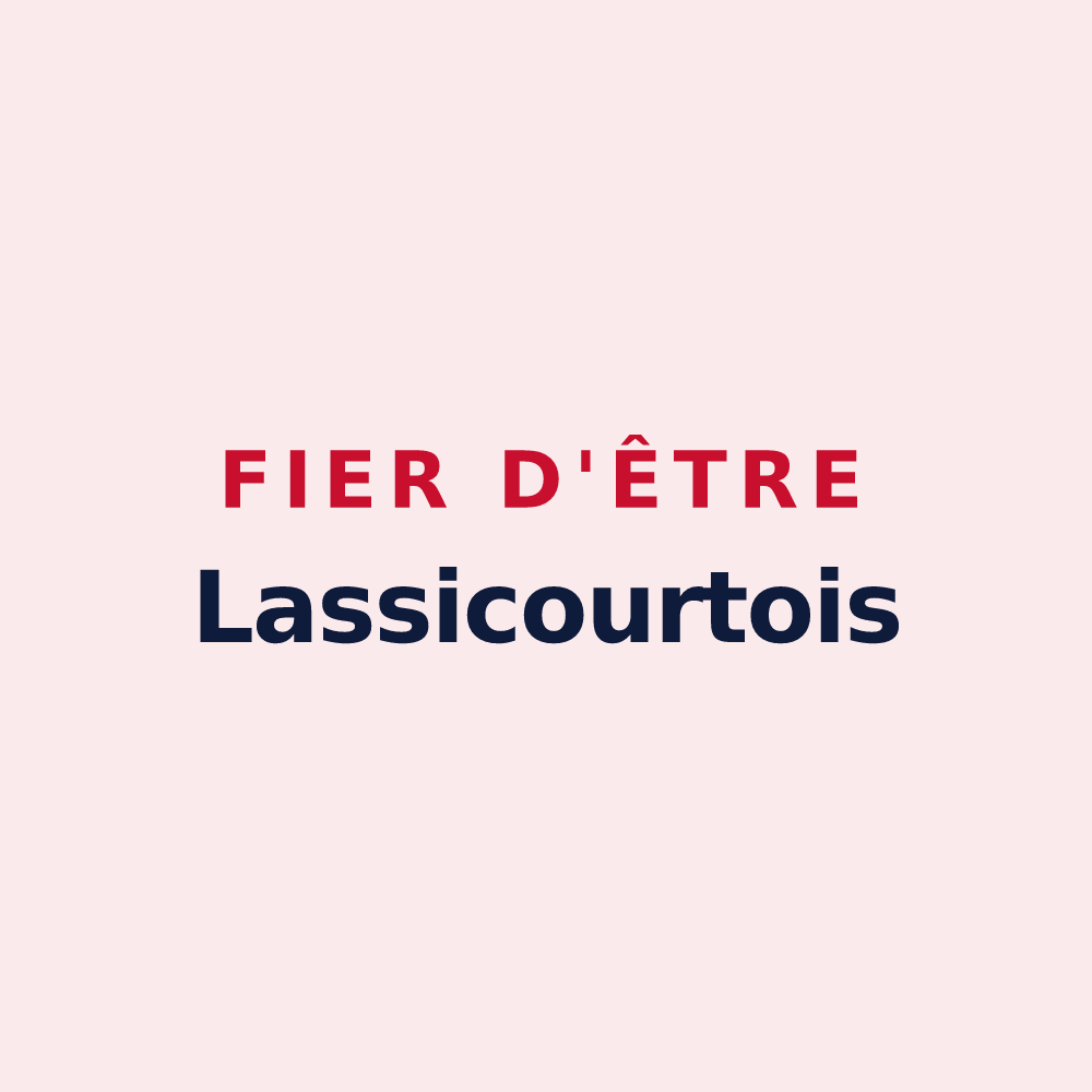 Magnet « Fier d'être Lassicourtois » — design pour Lassicourt