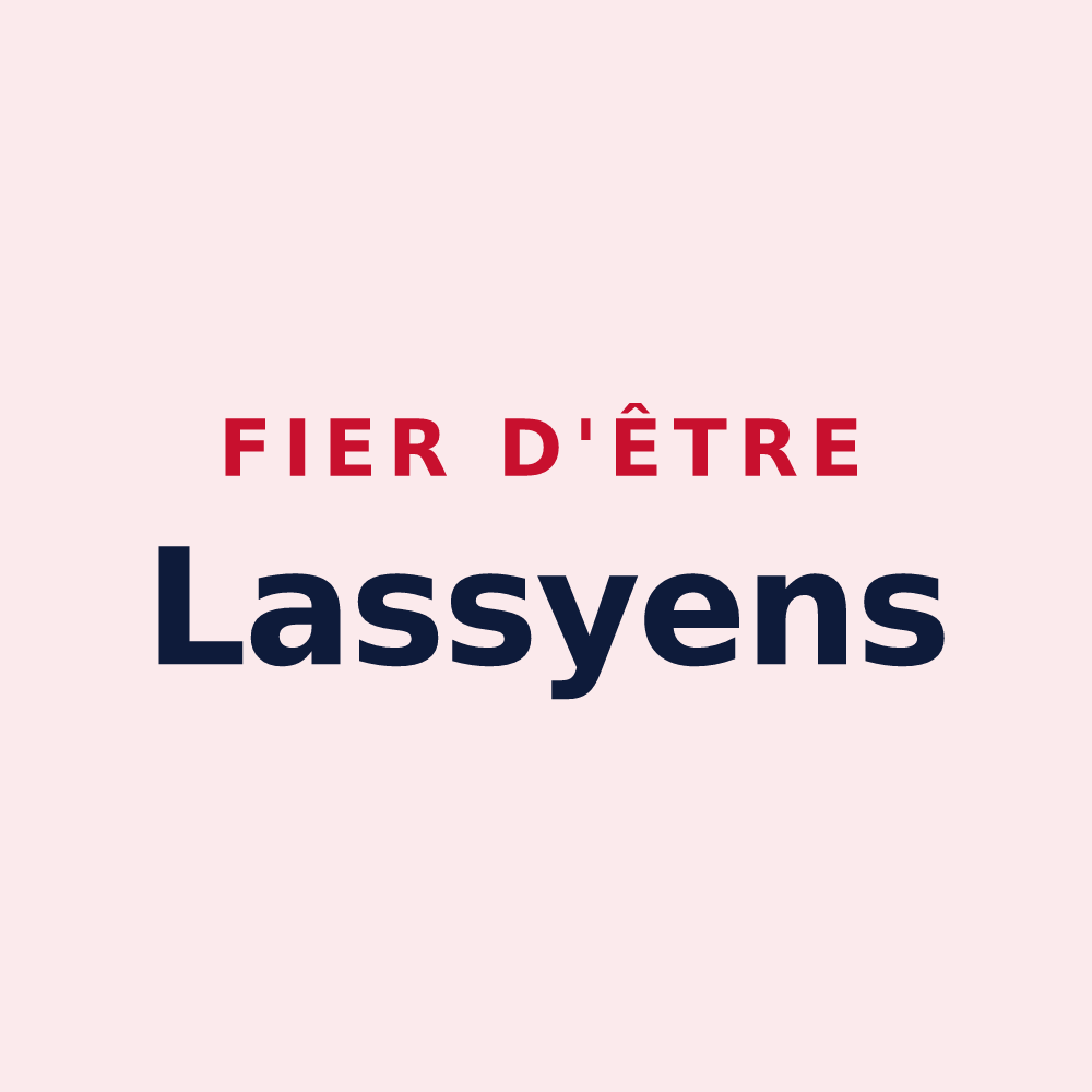 Magnet « Fier d'être Lassyens » — design pour Lassy