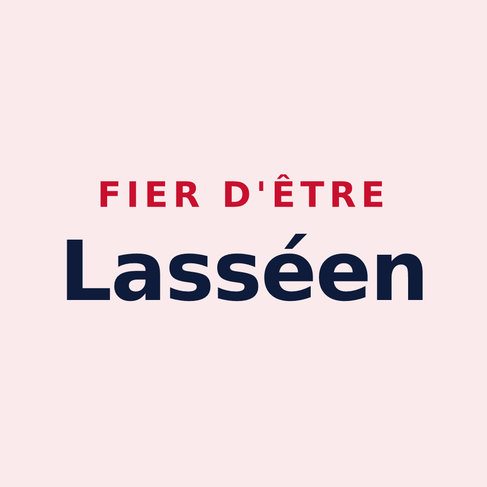 Magnet « Fier d'être Lasséen » — design pour Lassy