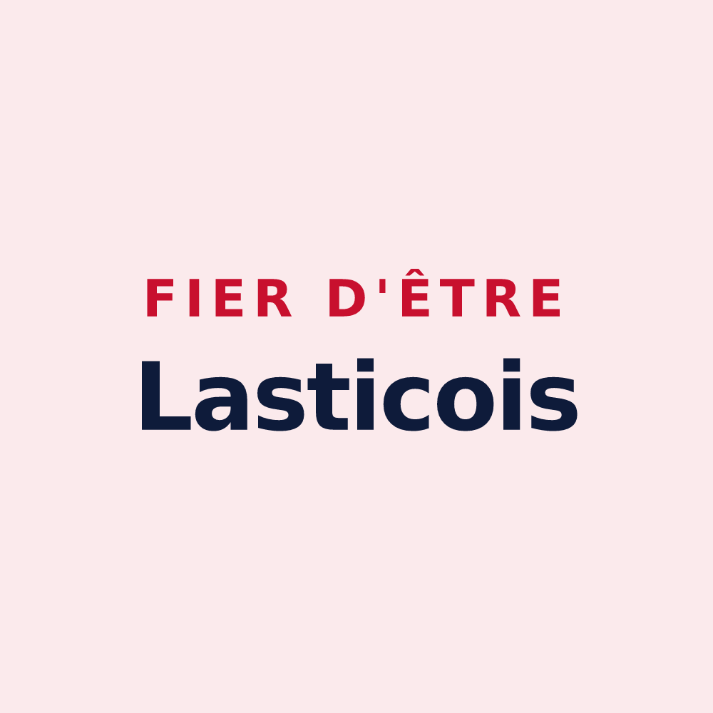 Magnet « Fier d'être Lasticois » — design pour Lastic