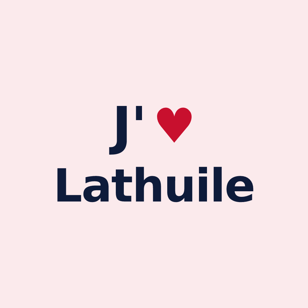 Magnet personnalisé Lathuile — design J'aime Lathuile