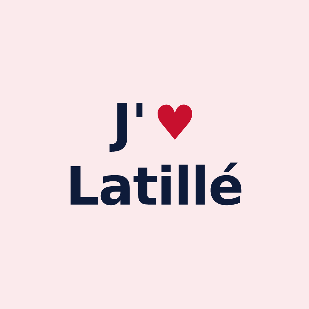 Magnet personnalisé Latillé — design J'aime Latillé