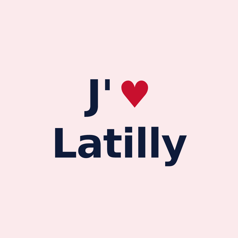 Magnet personnalisé Latilly — design J'aime Latilly