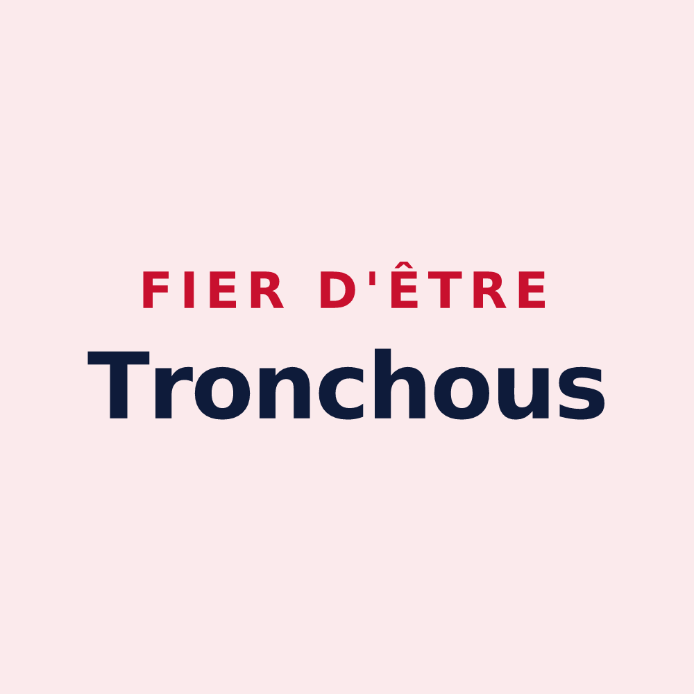 Magnet « Fier d'être Tronchous » — design pour Latronche