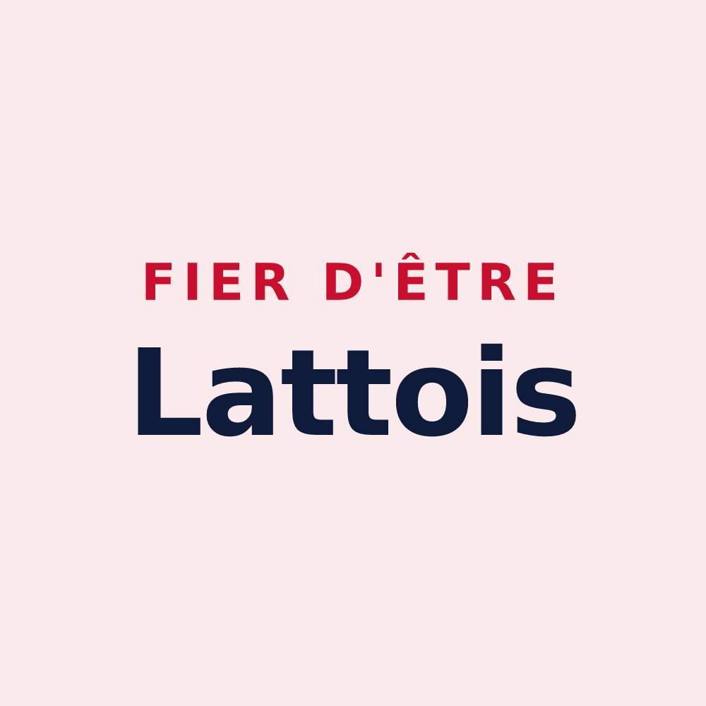Magnet « Fier d'être Lattois » — design pour Lattes