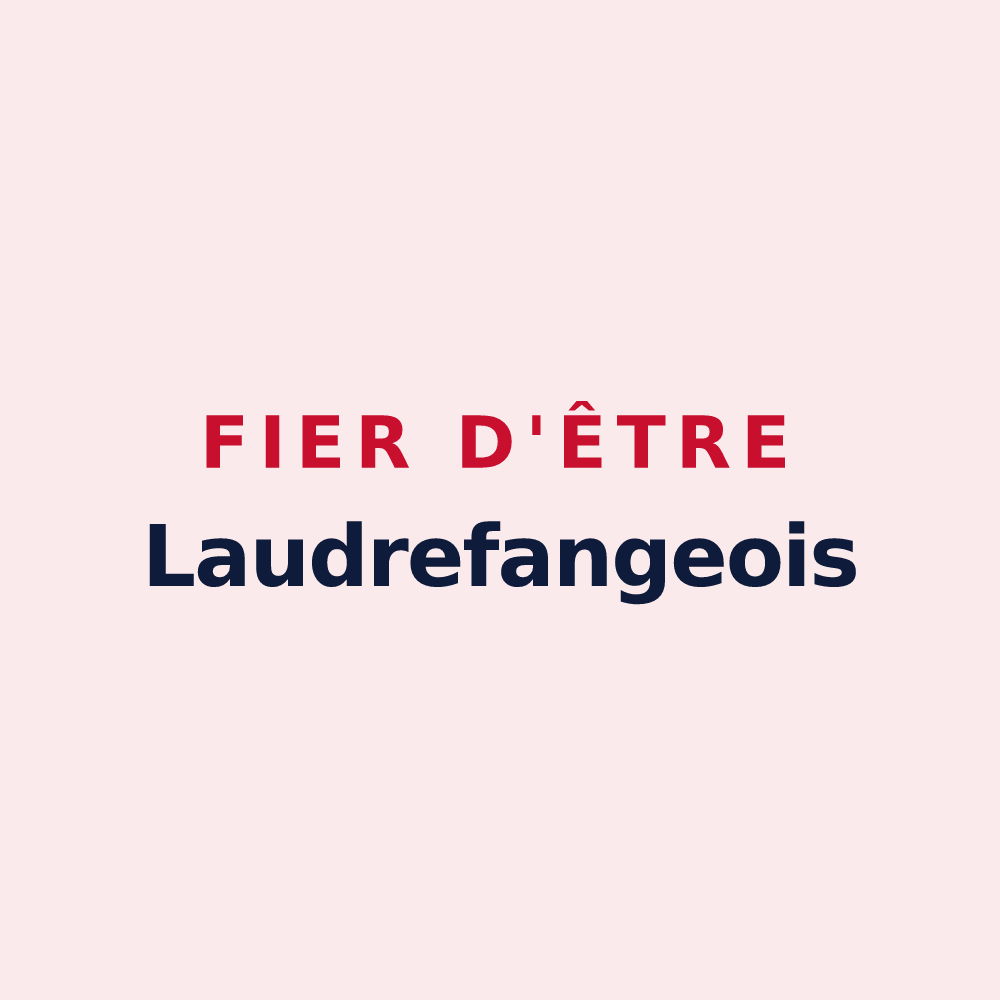 Magnet « Fier d'être Laudrefangeois » — design pour Laudrefang