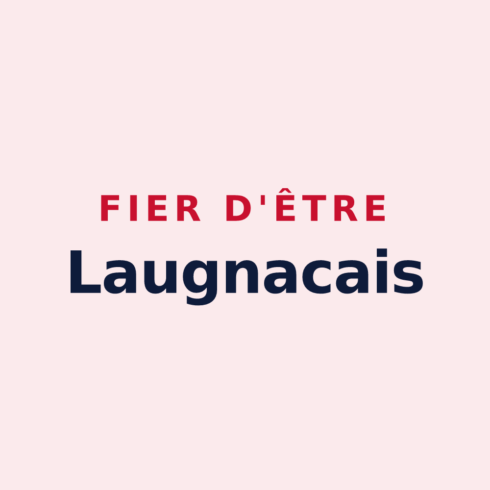 Magnet « Fier d'être Laugnacais » — design pour Laugnac